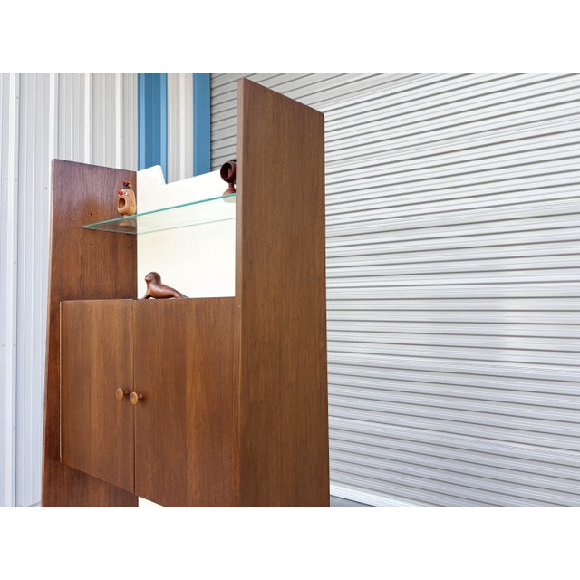 1960s 1960s Mid Century Walnut Bookcase by Kipp Stewart For Sale - Image 5 of 13