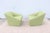 Wood Modern Brad Ascalon for Bernhardt Design Pillar Green Lounge Chairs - a Pair For Sale - Image 7 of 13