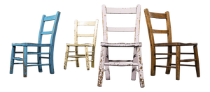 Vintage Children's Chairs, 1950s, Set of 4