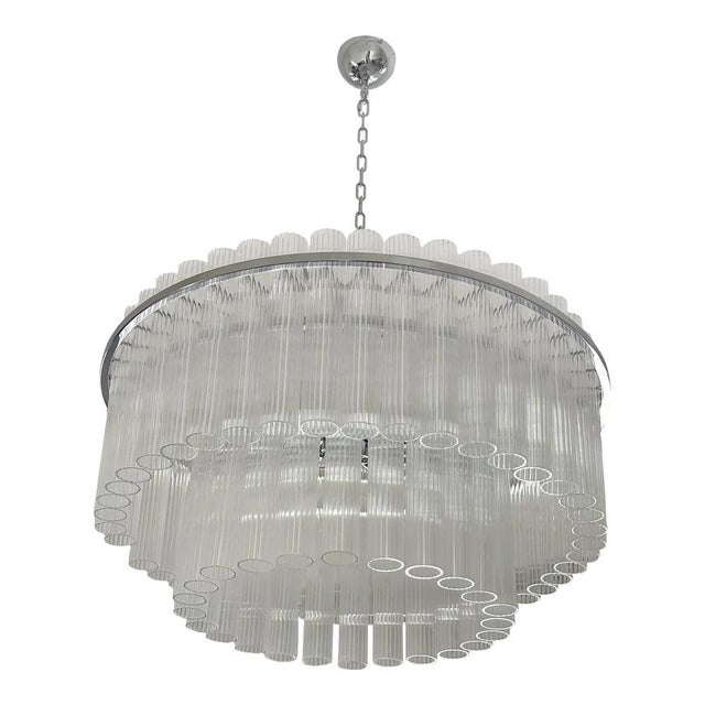 Contempory Striped Cylinders Chandelier by Simoeng For Sale - Image 11 of 11