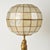 Mid 20th Century Vintage Statement Table Lamp Featuring Gold Guan Yin Figure and Capiz Shell Globe Shade For Sale - Image 5 of 17