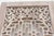 19th Century Temple Lattice Whitewash Teak Indian Door For Sale - Image 5 of 9