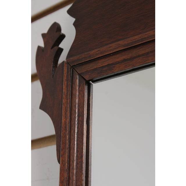 Mahogany Colonial Williamsburg Reproduction Mirror For Sale - Image 9 of 13