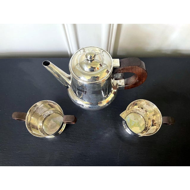 Mid-Century Modern Early Mexican Modern Sterling Silver Coffee Tea Set William Spratling - 3 pcs For Sale - Image 15 of 18