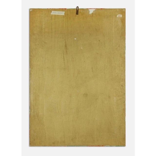 Renato Livi, Untitled, 1971, Mixed Colored Enamel on Board For Sale - Image 4 of 5