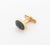 Metal Bloodstone and 14k Yellow Gold Cufflinks For Sale - Image 7 of 9