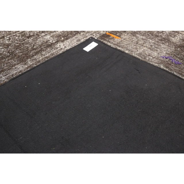 Late 20th Century Late 20th Century Vintage Turkish Patchwork Rug - 08'04 X 10'01 For Sale - Image 5 of 8