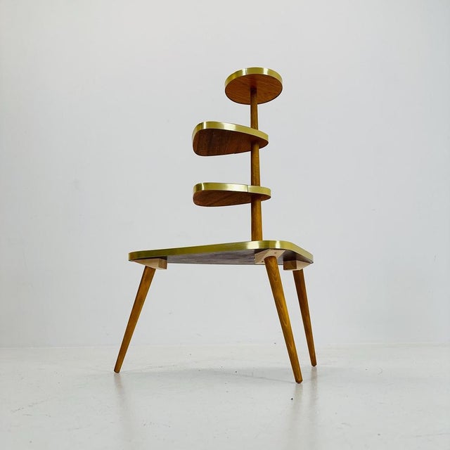 Large Mid-Century Minimalist Plant Stand, Germany, 1950s For Sale - Image 10 of 11