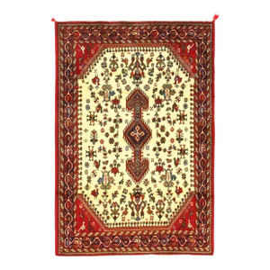 2020s Ivory Persian Afshar Rug
