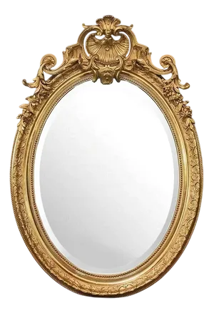 Large Louis XV Gilded Wood Mirror