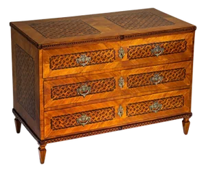 Louis Seize Marquetry Chest of Drawers, late 18th Century