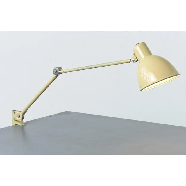 Swiss Cream-Colored Clamp Table Lamp from b.a.g. Turgi, 1930s For Sale - Image 10 of 18