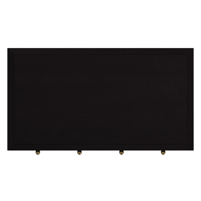 Wood Nora 40 in. W Rectangular Wood 2 Drawer Writing Desk, Antique Coffee For Sale - Image 7 of 8