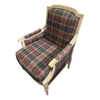 Rustic Style Vintage Highland House Blue and Red Wooden Chair For Sale