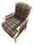 Rustic Style Vintage Highland House Blue and Red Wooden Chair For Sale