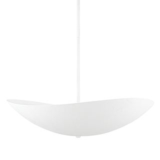 Hudson Valley Lighting Fabius 36 in. 8 Light Pendant in White Plaster Finish For Sale