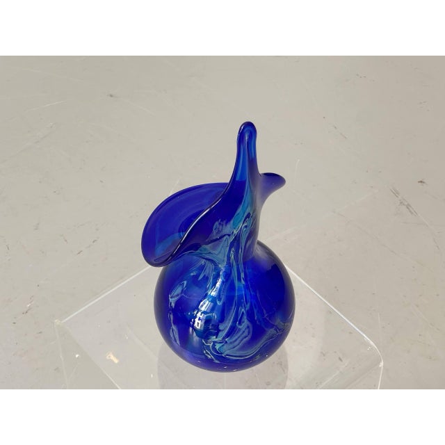 Sculptural Glass Vase from Mdina / Mtarfa Glassblowers Malta, 1970s For Sale - Image 5 of 10