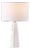 Ophelie Alabaster Table Lamp in White For Sale