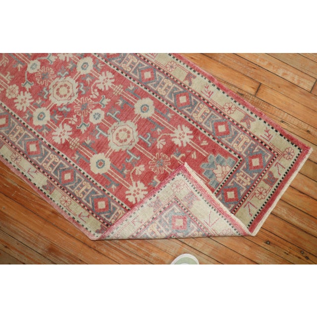 Narrow Vintage Khotan Runner - 2'4" x 6'11" For Sale - Image 10 of 10