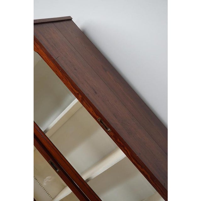 Large Antique Belgian Pitch Pine Apothecary Shop Cabinet, 1900s For Sale - Image 12 of 18