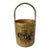 Vintage Raised Repousse Brass Fire Wood Bucket For Sale