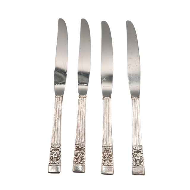 Mid 20th Century Vintage Oneida Coronation Silverplate Flatware Set - 81 Piece For Sale - Image 5 of 10