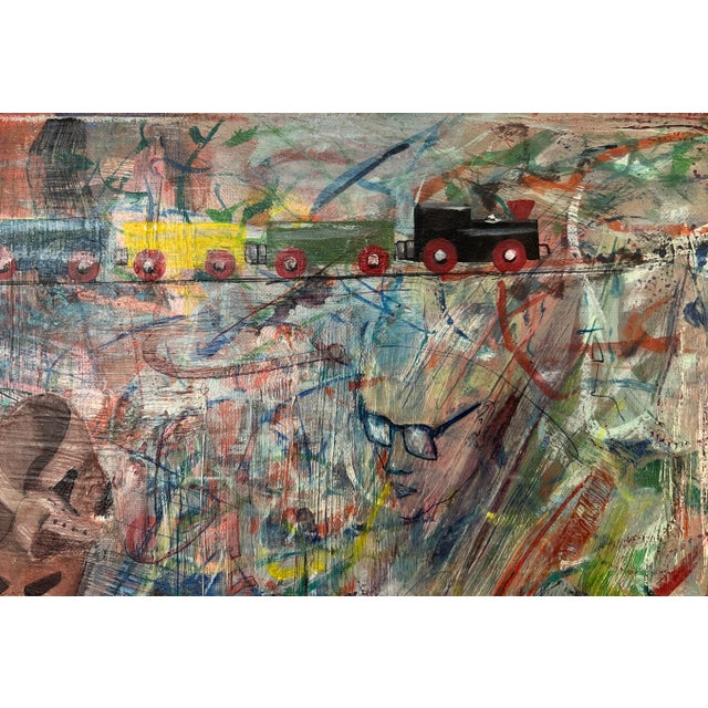 Pierre Henry, Souvenirs d'enfancre, Oil on canvas For Sale - Image 6 of 11