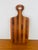 Vintage 1960s Danish Modern Staved Teak Wood Cutting Charcuterie Board by Digsmed For Sale In Palm Springs - Image 6 of 9