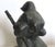 Vintage bronze sculpture water fountain. Dog with hose in their mouth. Measures 14 1/2' diameter of base. 15" tall. Good...