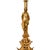 Gold Large Antique French Gilt Bronze Gothic Altar Jesus Statue Griffin Candlestick For Sale - Image 8 of 10