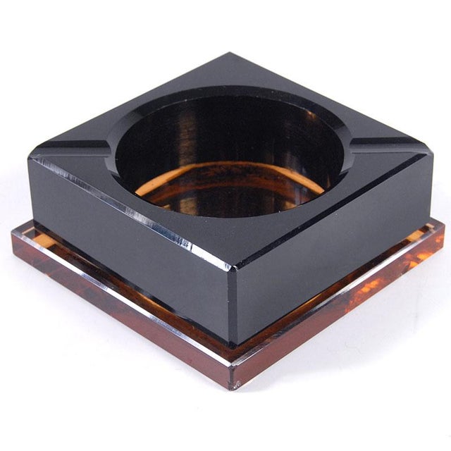 Glass Art Deco French Glass Ashtray, 1930s For Sale - Image 7 of 9