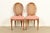 Drexel French Regency Louis XVI Carved Walnut Cane Back Side Chairs or Dining Chairs | Pair For Sale - Image 15 of 15