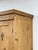 Linen Antique European Pine Wardrobe Two Door Armoire Turned Feet, Natural Wood For Sale - Image 8 of 17