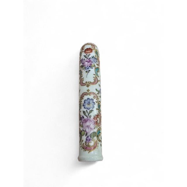 Hand-Painted Porcelain Door Handle, 19th Century For Sale - Image 3 of 11