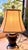 Mid 20th Century Meiji Period Mixed Metal Black and Gold Japanese Style Table Lamp For Sale - Image 4 of 5