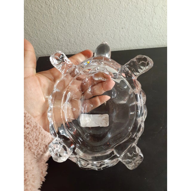 Vintage Clear Art Glass Turtle Figurine, Made in Poland For Sale In Dallas - Image 6 of 8