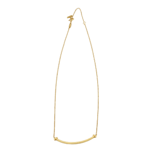 Tiffany & Co. 18k (750) Solid Yellow Gold T Smile Pendant Necklace