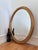 Vintage Oval Giltwood Beveled Mirror – Hollywood Regency, Belgium, 1970s For Sale - Image 4 of 9