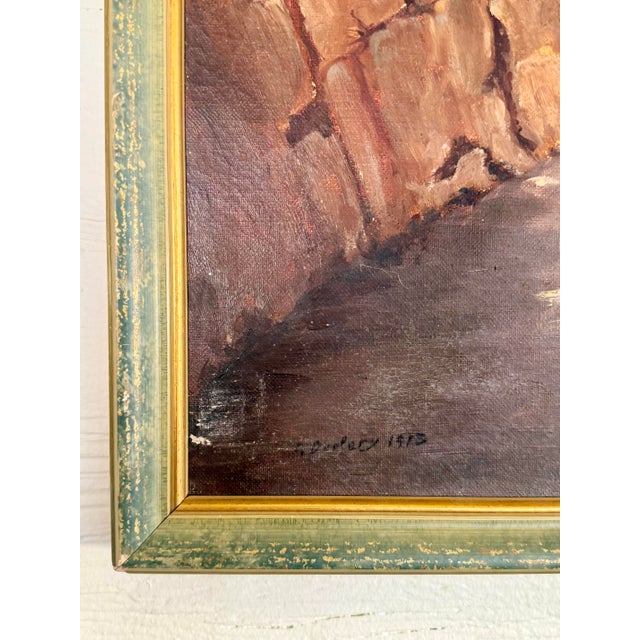 Antique French Seaside Painting For Sale In Houston - Image 6 of 10