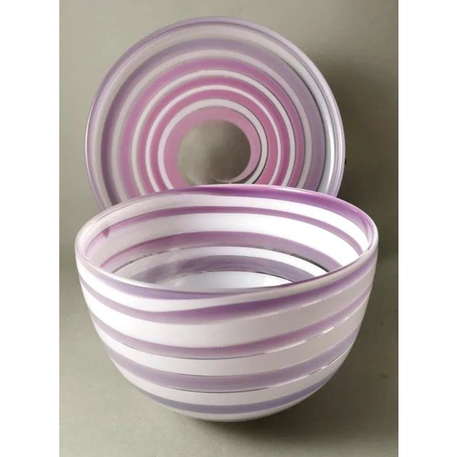 Bowl with Colored Crystal Dish from Orrefors, Sweden, 1990, Set of 2 For Sale - Image 6 of 13