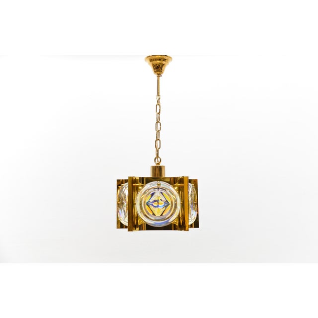 Iridescent Glass Ceiling Lamp, Germany, 1960s For Sale - Image 13 of 13