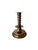 Elegant set of vintage brass candlesticks featuring a classic barley twist design with scalloped details. The warm aged...