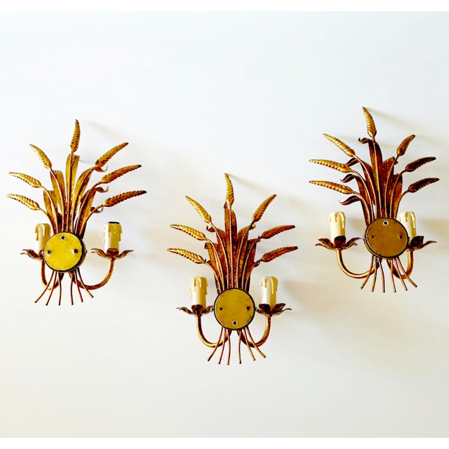 Wall Lamps in the style of Hans Kögl, Coco Chanel, France, 1970s, Set of 3 For Sale - Image 12 of 15