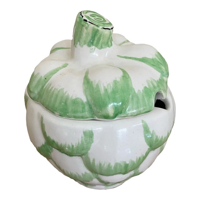 1970s Small Ceramic Artichoke Tureen For Sale