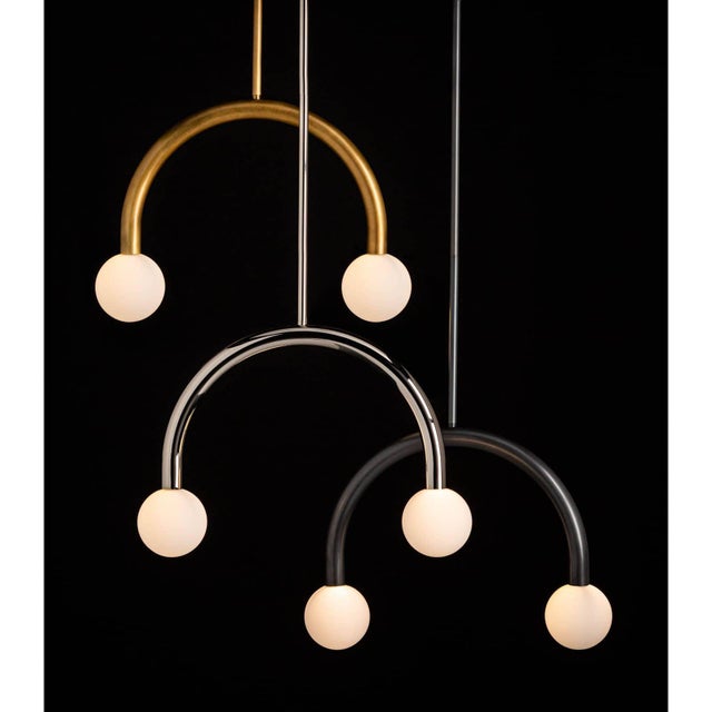 The Happy Pendant is a unique mix of modern and playful. Happy's simple, symmetrical charm creates uplifting illumination...