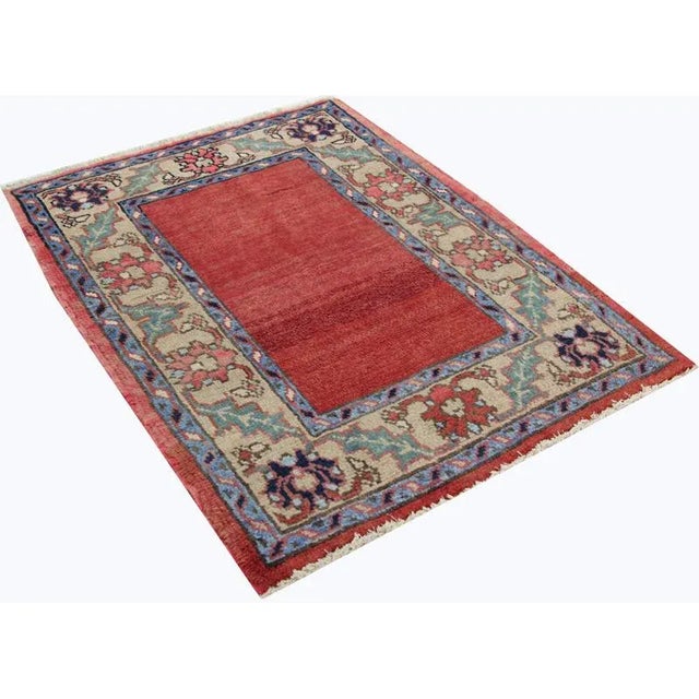 1970s 1970s Vintage Persian Heriz Area Rug – 2'11" X 3'10" For Sale - Image 5 of 8