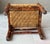 Rustic Chic Mid 20th-Century Hickory Wood & Handwoven Double Twill Plaited Cane Bench For Sale - Image 11 of 18