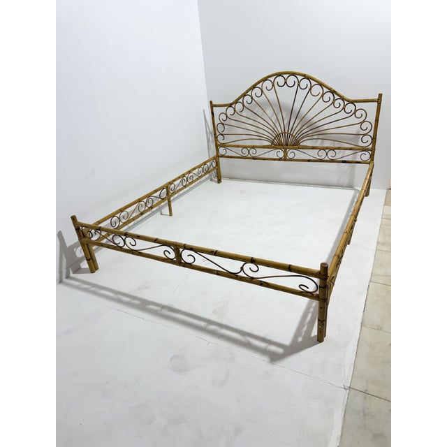 1960s Bamboo Bed, Italy, 1960s For Sale - Image 5 of 10