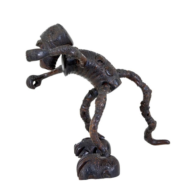 20th-Century Carved Mango Wood Novelty Dinner Gong For Sale - Image 10 of 12