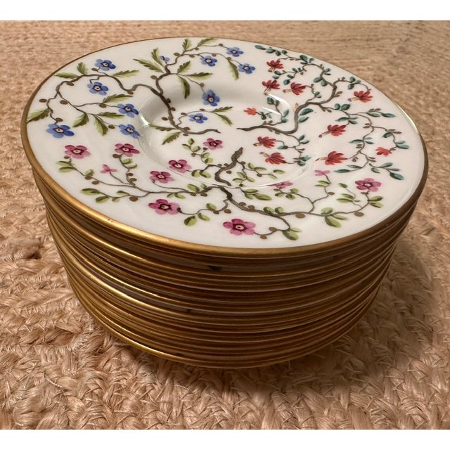Late 20th Century Vintage Tiffany & Co. X Le Tallec Private Stock French Porcelain Butter Pat or Trinket Dishes - 12 pcs For Sale - Image 5 of 8